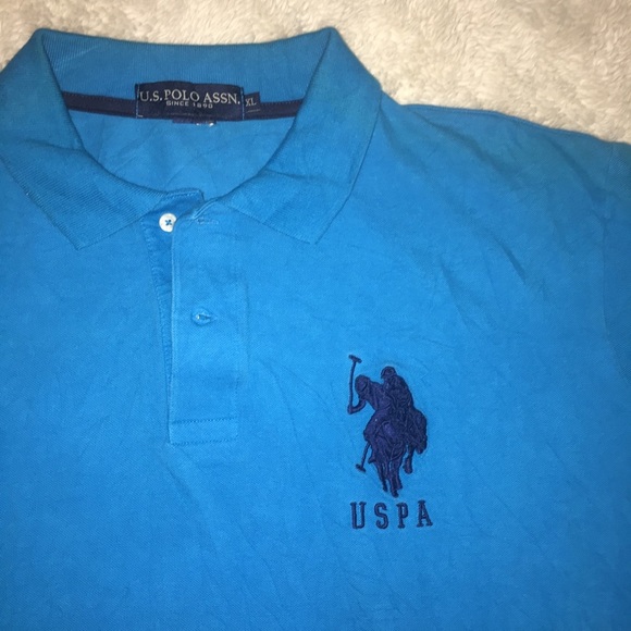U.S.POLO ASSN blue Polo Shirt - Picture 3 of 6